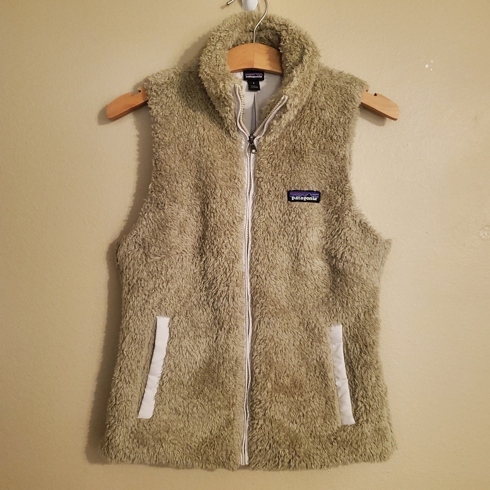 Patagonia Tan Sherpa Fleece Vest